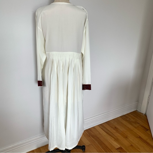 Tatreez Afghan Embroidered Dress Robe - Picture 7 of 9